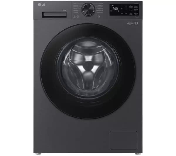 LG VX50 Series AI Direct Drive F4X5011TBB WiFi-enabled 11 kg 1400 Spin Washing Machine - Matte Black