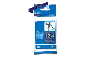 Brother TZe-RN34 12mm Ribbon Tape Cassette | Gold on Navy Blue