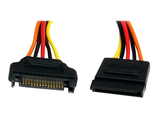 STARTECH.COM - StarTech 12in 15 pin SATA Power Extension Cable - SATA Power Male to Female Extender - 12 Inch SATA Power Extension Cord - power extension cable - SATA power to SATA power - 30.5 cm