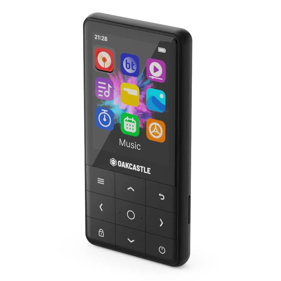Oakcastle MP300 16GB Bluetooth MP3 Player, Black | 1000003184