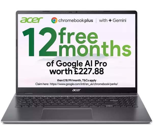 ACER 516 16" Chromebook Plus - Intel® Core™ 5, 128 GB UFS, Grey