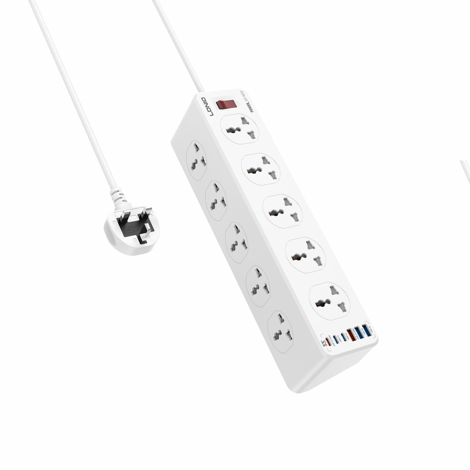 LDNIO 10gang Power Socket & 6 Usb Ports...