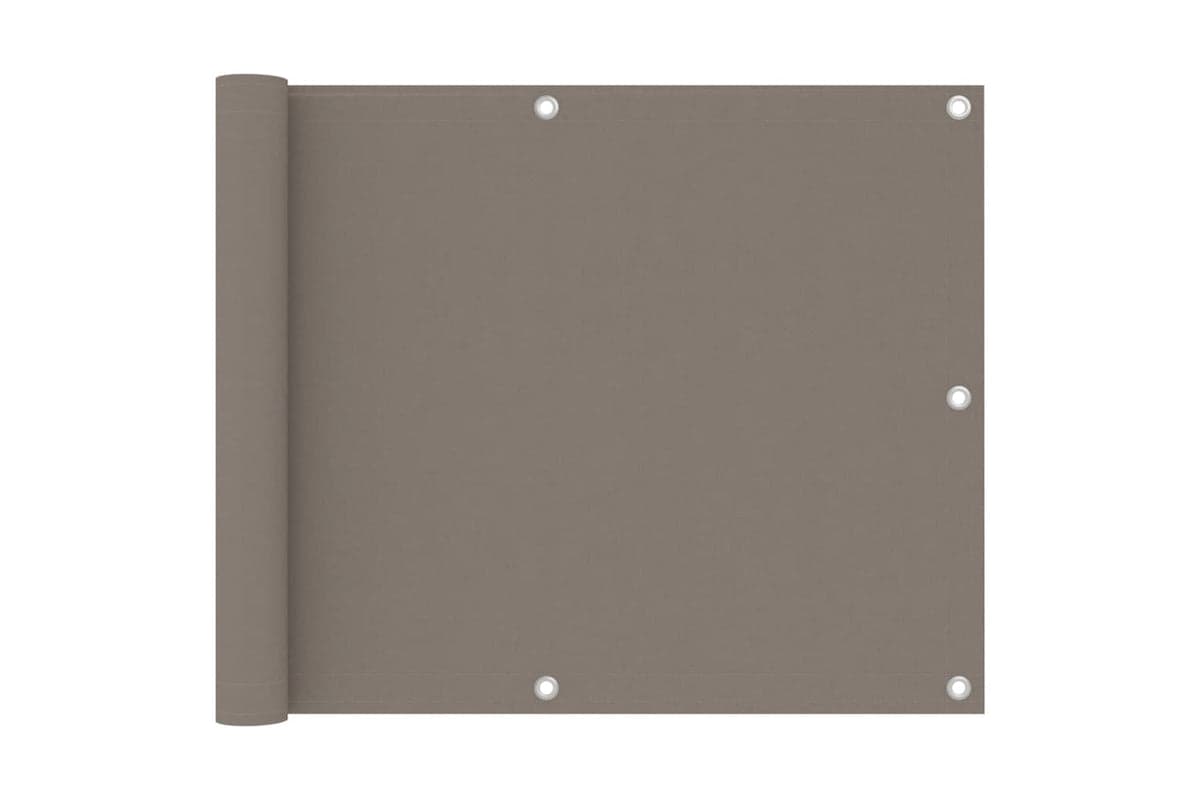 vidaXL 134984 Balcony Screen Taupe 75x300cm Oxford Fabric