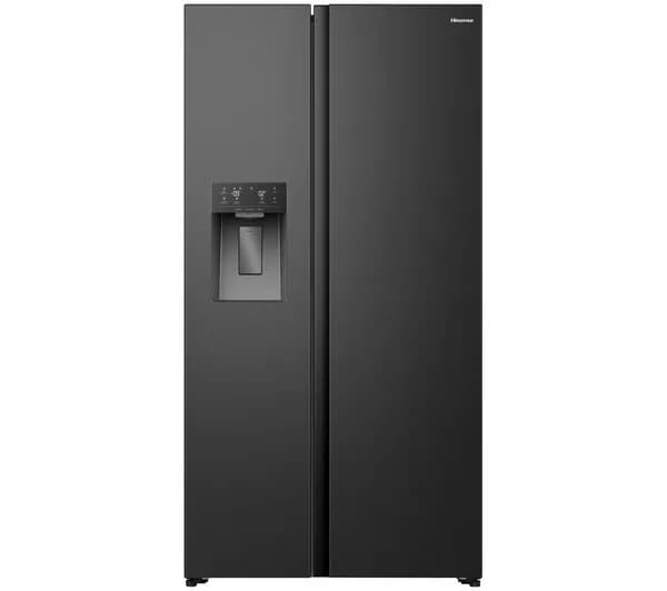 HISENSE PureFlat RS5P528STFE American-Style Smart Fridge Freezer - Black Stainless Steel