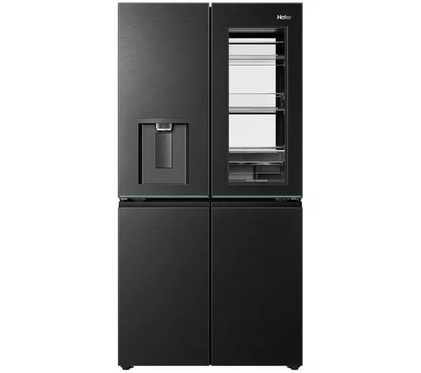 HAIER Horizon Cube Series 9 HCW99F18DHMB American-Style Smart Fridge Freezer - Obsidian Steel