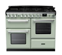 Rangemaster Estel Deluxe 110cm Dual Fuel Range Cooker - Mint with Chrome Trim | ESDLO110DFPMNT/CM1