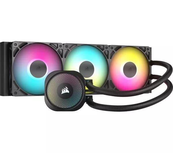 CORSAIR Nautilus 360 RS ARGB Liquid 360 mm CPU Cooler - RGB LED, Black