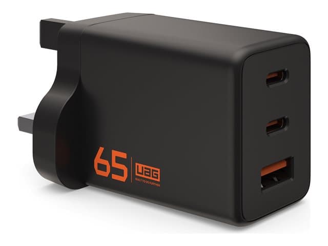 UAG - 65W wall charger, Gan technology, reducing over heating