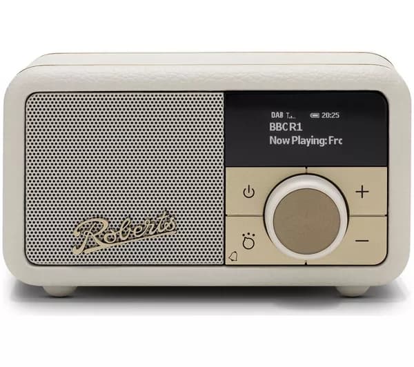 ROBERTS Revival Petite 2 DAB+/FM Retro Bluetooth Radio - Pastel Cream