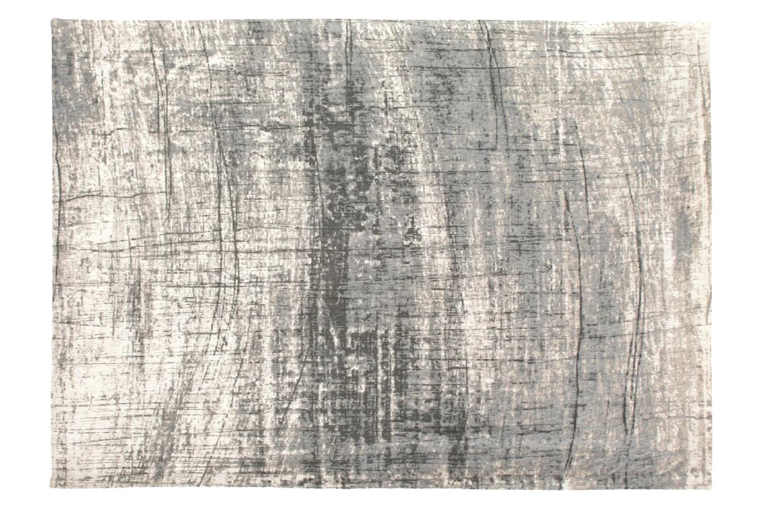 Louis De Poortere | Griff Jersey Stone Eco Rug | Grey/Black | 170 x 240 cm