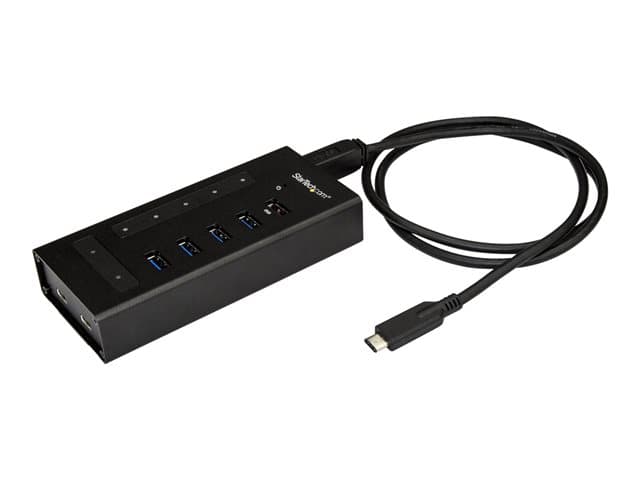 Startech 7 Port USB C Hub, USB Type-C to 2x USB-C/5x USB-A, Moutable Metal Hub, USB 3.0, SuperSpeed 5Gbps USB 3.1/USB 3.2 Gen 1, Self Powered, BC 1.2