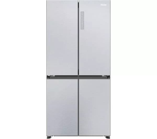 HAIER HCR3818ENMM Fridge Freezer - Platinum Inox