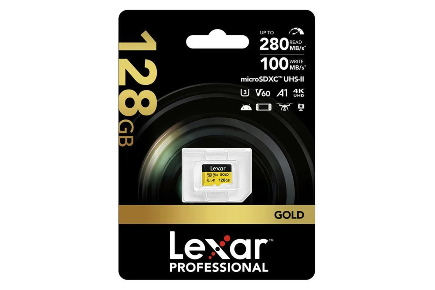 Lexar Gold Microsdxc UHS-II Memory Card | 128GB