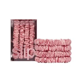 Pure Silk Skinny Scrunchies - Rose