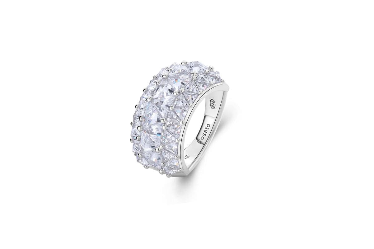 Rosato Rzvt33b - Sophisticated Silver Vittoria Ring By Rosato