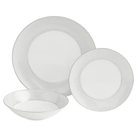 Gio Platinum 12-Piece Dinnerware Set