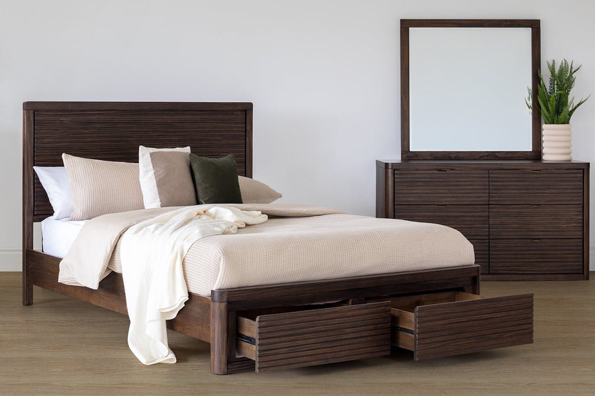 Brunswick Storage Bed Frame | Double | 4ft6 | Deep Brown