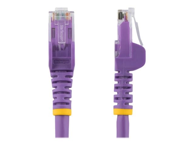 STARTECH.COM - Startech 3m CAT6 Ethernet Cable, 10 Gigabit Snagless RJ45 650MHz 100W PoE Patch Cord, CAT 6 10GbE UTP Network Cable w/Strain Relief, Purple, Wiring is UL Certified/TIA - Category 6 - 24AWG (N6PATC3MPL) - network cable - 3 m - purple
