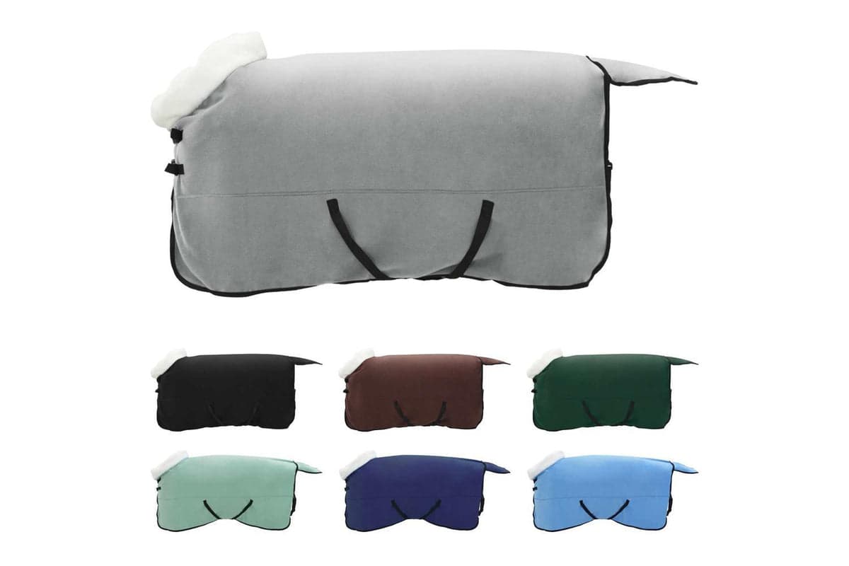 Vidaxl Horse Blanket Full Light Grey And Pink 135 Cm Polar Fleece