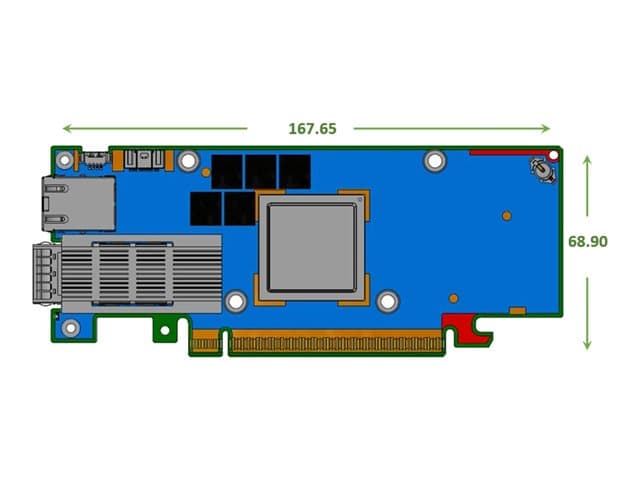NVIDIA - BlueField-3 E-Series B3140H - Network adapter - PCIe 5.0 x16 - 400 Gigabit QSFP112 x 1