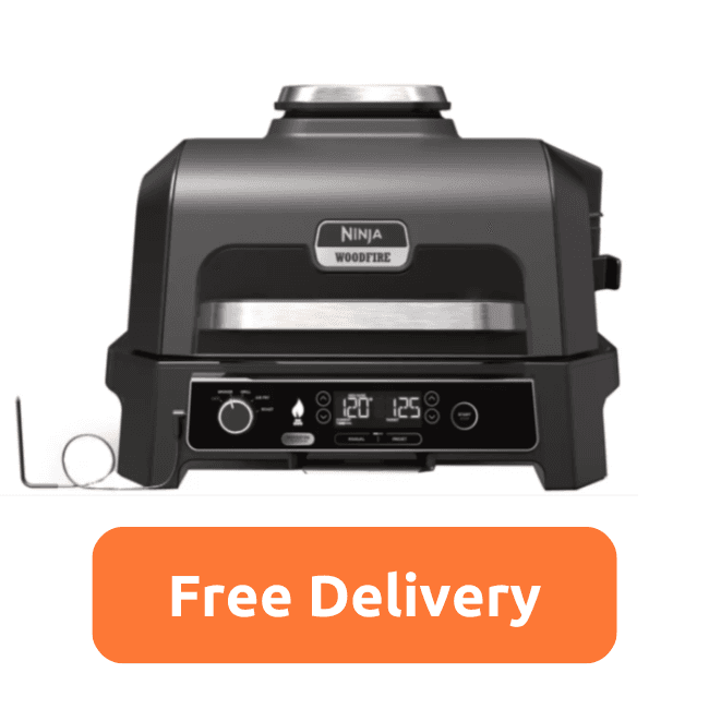 Ninja Woodfire Electric BBQ Smart Cook - Grey | OG850UK