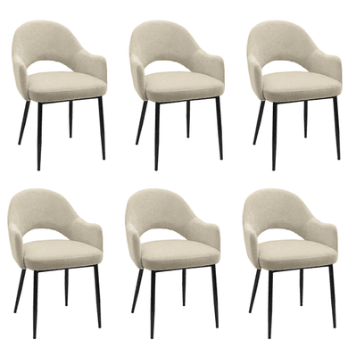 Colbie Beige Upholstered Dining Chairs