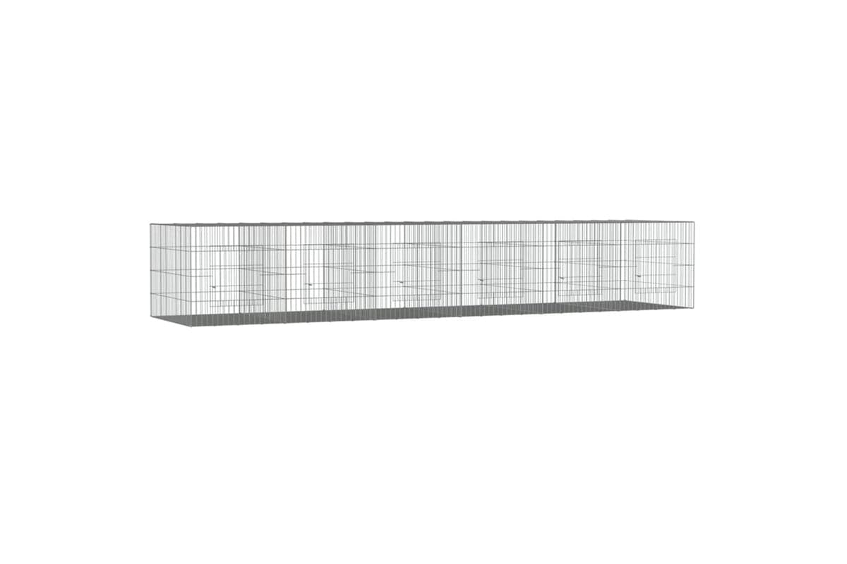 vidaXL 171572 6-panel Rabbit Cage 327x79x54cm Galvanised Iron