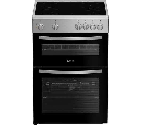 INDESIT IDE6VMX 60 cm Electric Ceramic Cooker - Stainless Steel