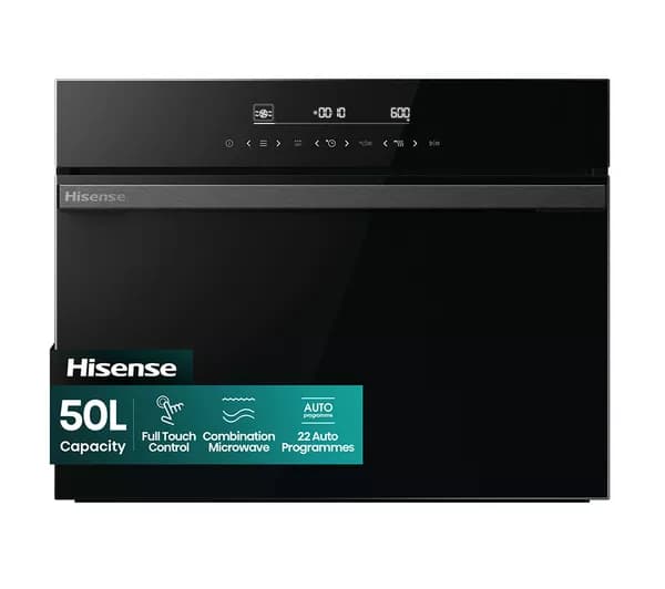HISENSE Hi6 BlackLine AirFry BIM45342ADBGUK Compact Electric Oven with Microwave - Jet Black