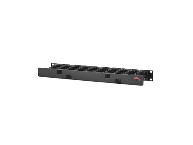 APC - Horizontal Cable Manager Single-Sided with Cover - rack cable management kit - 1U - TAA Compliant