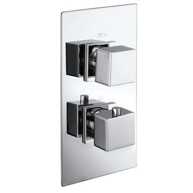 Cube 2 Outlet Concealed Thermostatic Shower Valve
