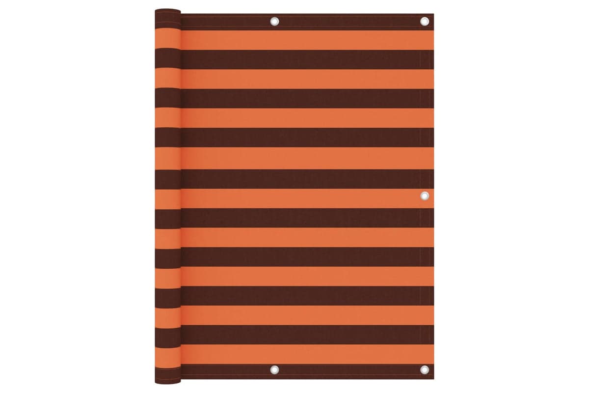 vidaXL 134933 Balcony Screen Orange And Brown 120x400cm Oxford Fabric
