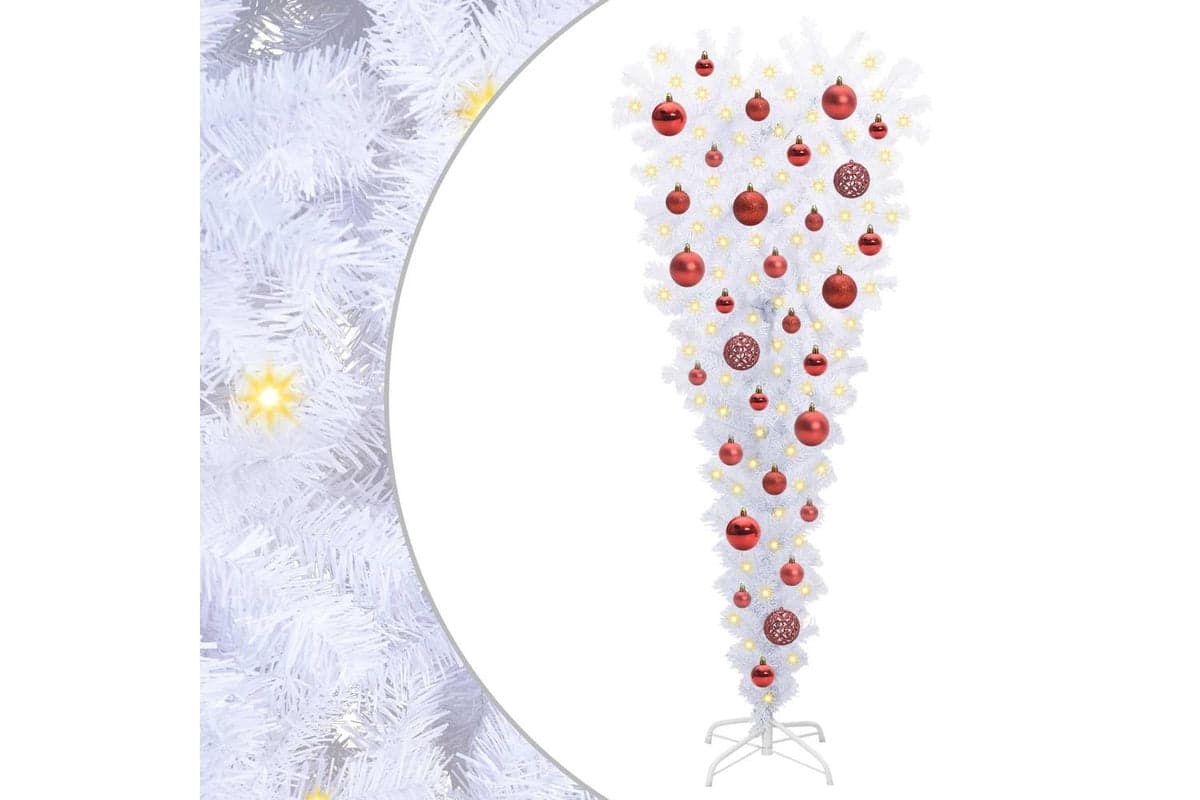 Vidaxl Artificial Christmas Tree With Stand White 120 Cm Pvc And Steel