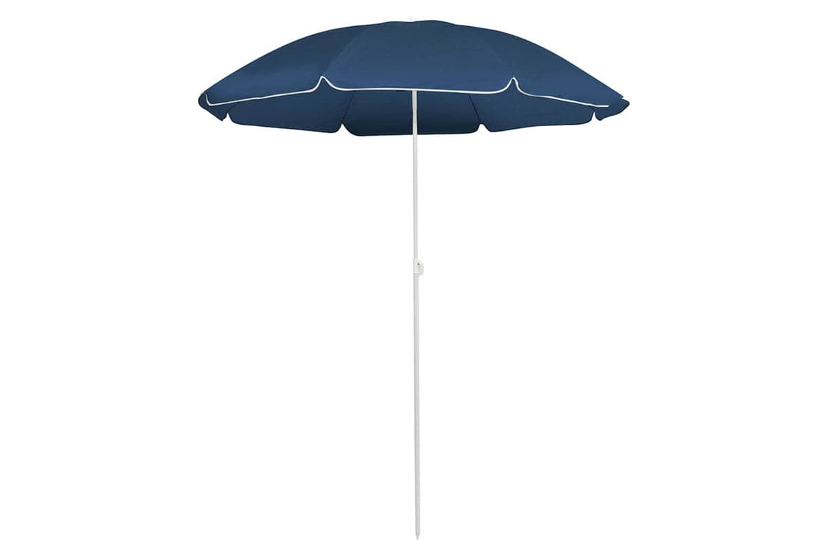 vidaXL 315538 Outdoor Parasol With Steel Pole Blue 180cm