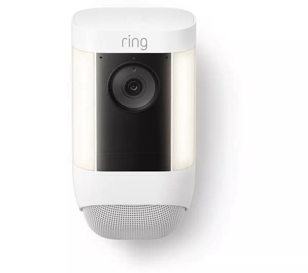 RING Spotlight Cam Pro 2K WiFi Security Camera - Wired, White