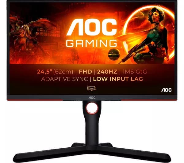 AOC 25G3ZM/BK Full HD 24.5" VA LCD Gaming Monitor - Black