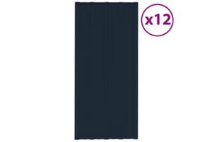 vidaXL 317215 Roof Panels 12 Pcs Galvanised Steel Anthracite 100x45cm