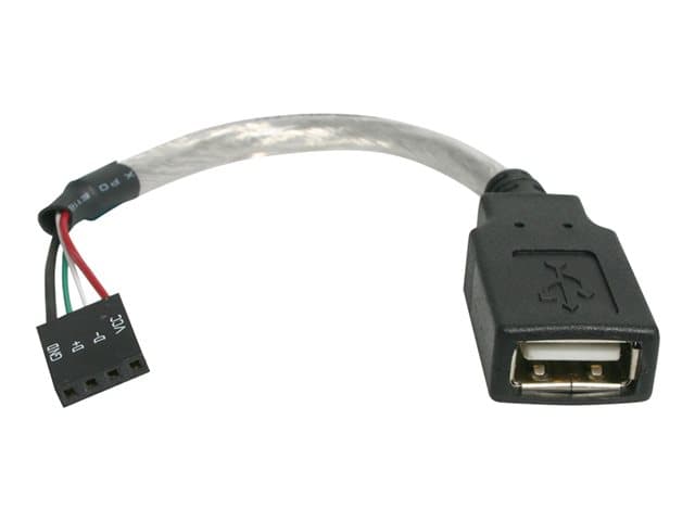 STARTECH.COM - StarTech 6in USB 2.0 A to USB 4 Pin to Motherboard Header Adapter F/F - USB cable - USB (F) to 4 pin USB 2.0 header (F) - USBMBADAPT - USB cable - USB to 4 pin USB 2.0 header - 15 cm
