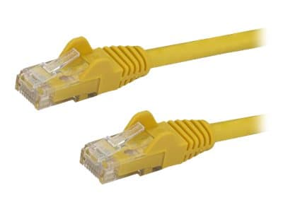 STARTECH.COM - Startech 100ft CAT6 Ethernet Cable, 10 Gigabit Snagless RJ45 650MHz 100W PoE Patch Cord, CAT 6 10GbE UTP Network Cable w/Strain Relief, Yellow, Wiring is UL Certified/TIA - Category 6 - 24AWG (N6PATCH100YL) - patch cable - 30.5 m - yellow