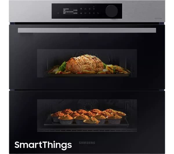 SAMSUNG Series 5 Dual Cook Flex NV7B5755SAS/U4 Electric Pyrolytic Smart Oven - Stainless Steel