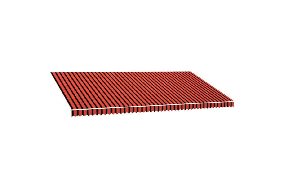 vidaXL Awning Top Sunshade Canvas Orange And Brown 600x300cm