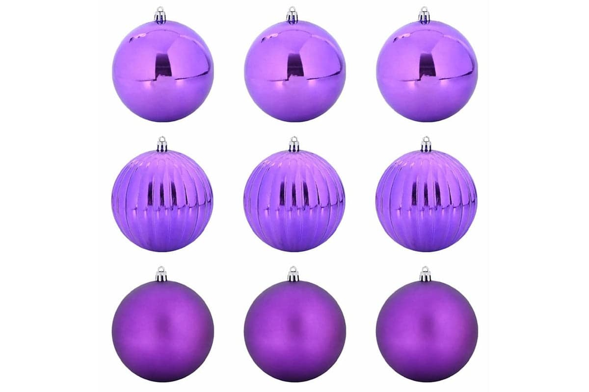 Vidaxl Christmas Bauble Set 9 Pcs Lilac