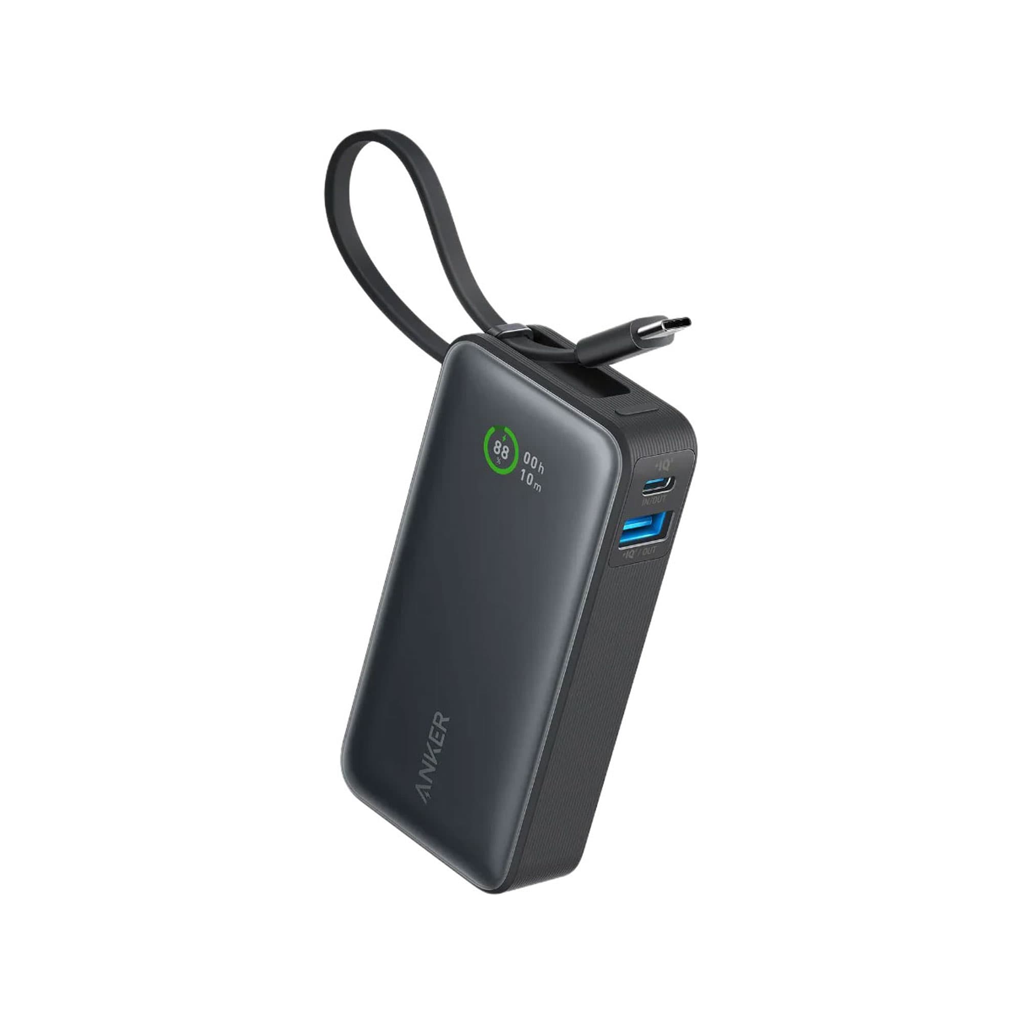 Nano Power Bank (30W Built-In USB-C Cable)