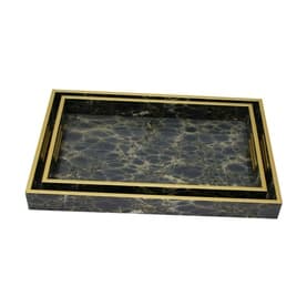 Patterned Serving Tray Two-Piece Set