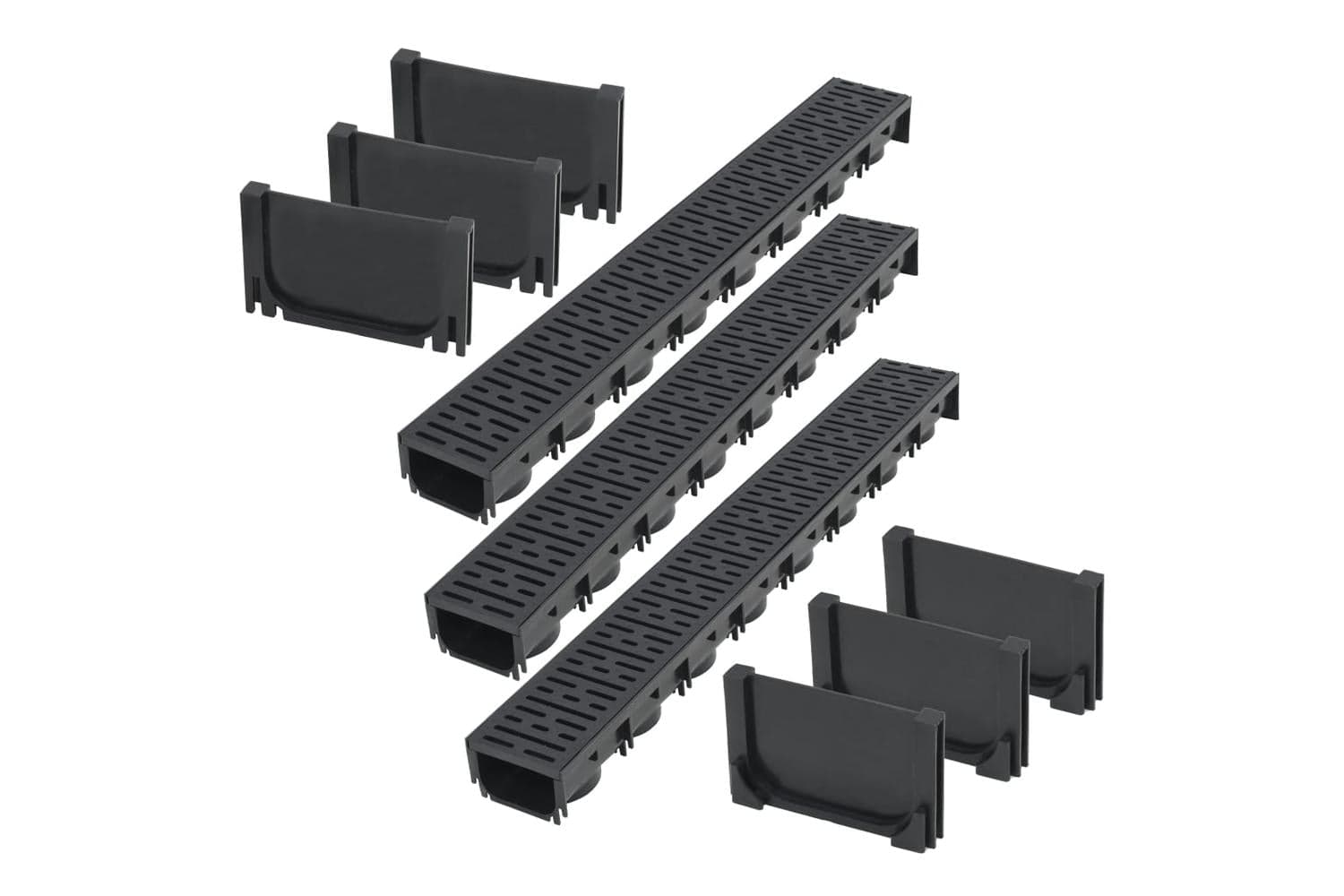 Vidaxl 275501 Drainage Channels Plastic 3 M