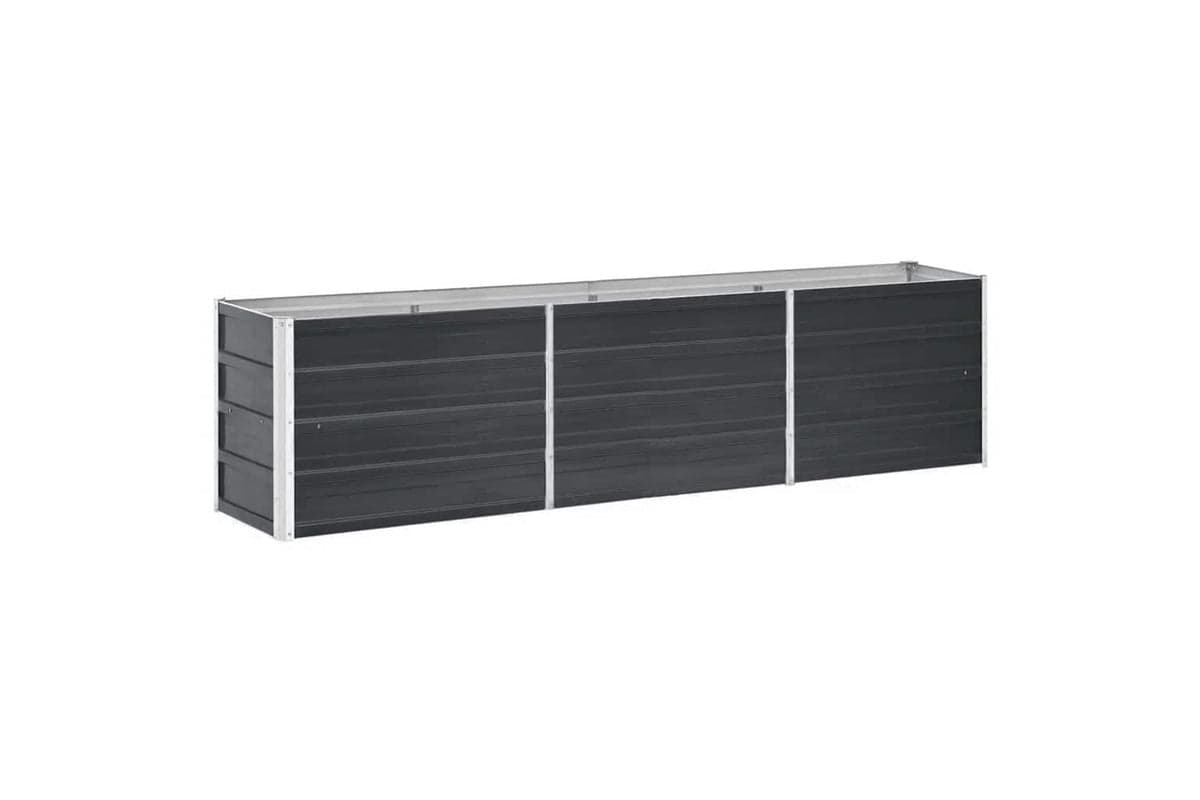 vidaXL 47047 Garden Raised Bed Galvanised Steel 240x40x45cm Anthracite