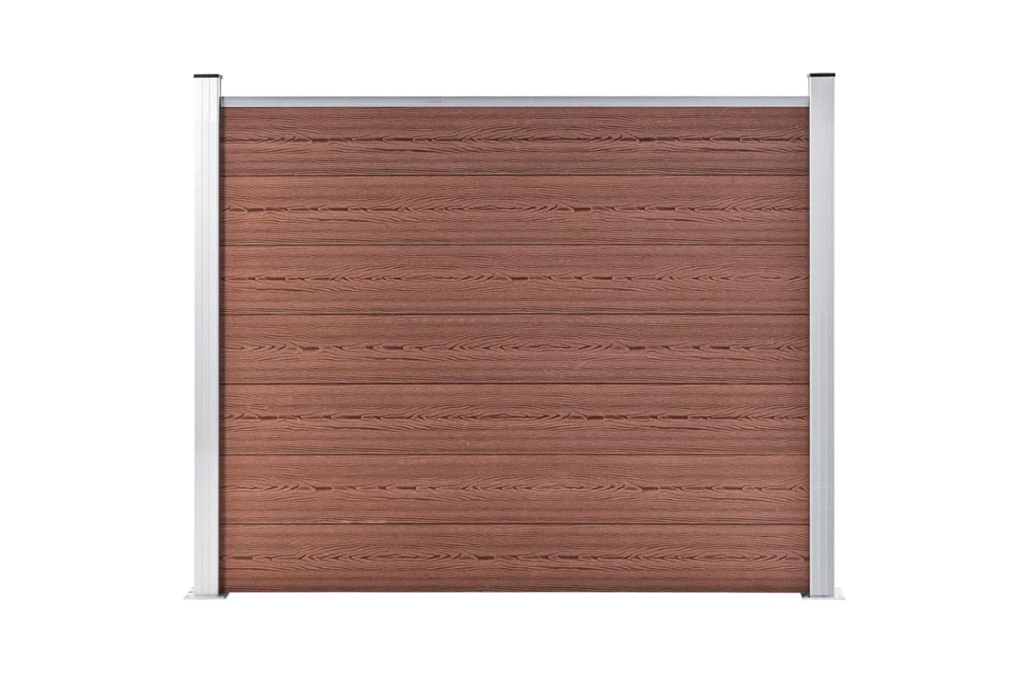 vidaXL 148980 Fence Panel Wpc 180x146cm Brown
