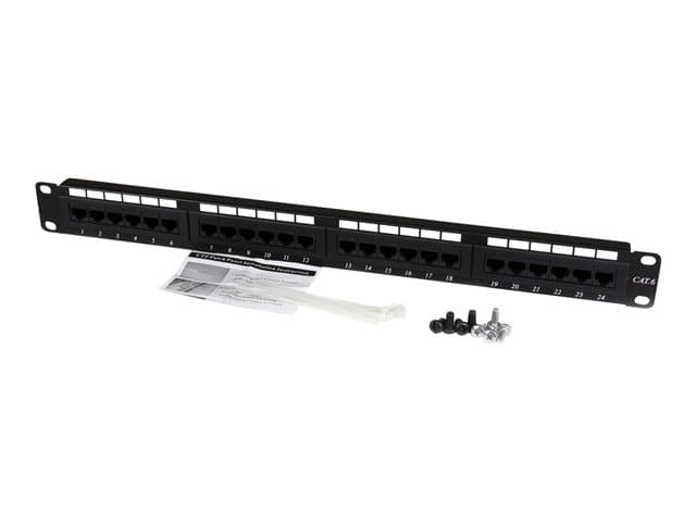 Startech 24 Port 1U Rackmount Cat 6 110 Patch Panel