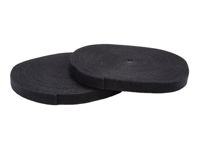 STARTECH.COM - Startech 100ft. Hook and Loop Roll - Cut-to-Size Reusable Cable Ties - Bulk Industrial Wire Fastener Tape - Adjustable Fabric Wraps - Black (HKLP100) - cable tie roll