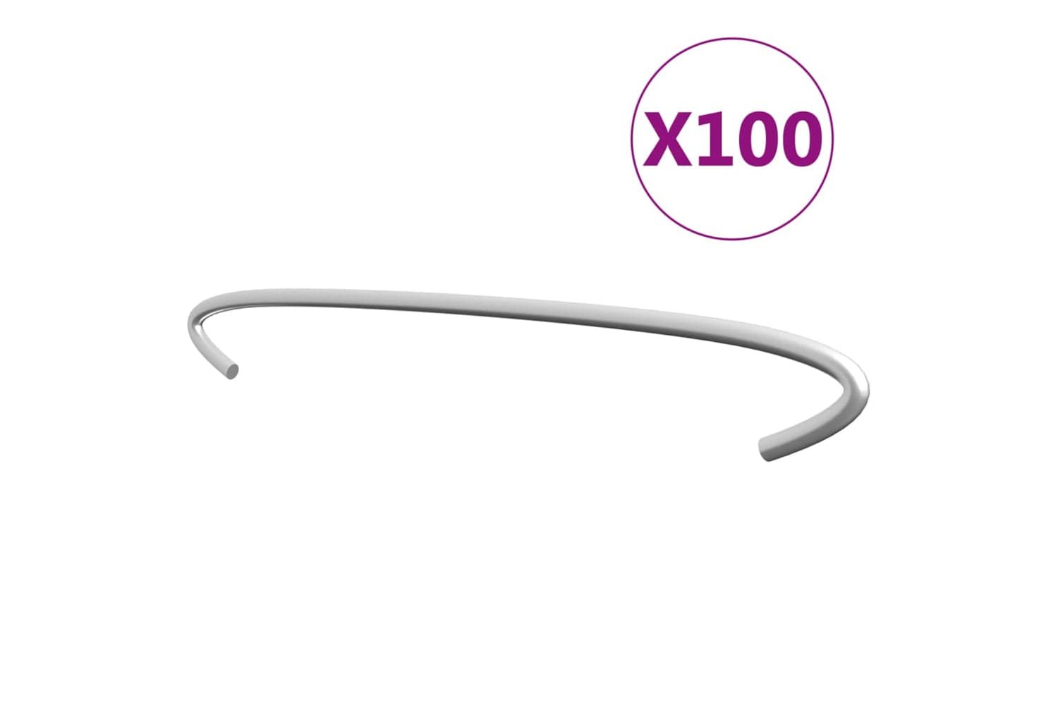 Vidaxl 145624 Gabion Hooks 100 Pcs Galvanised Steel 40 Cm
